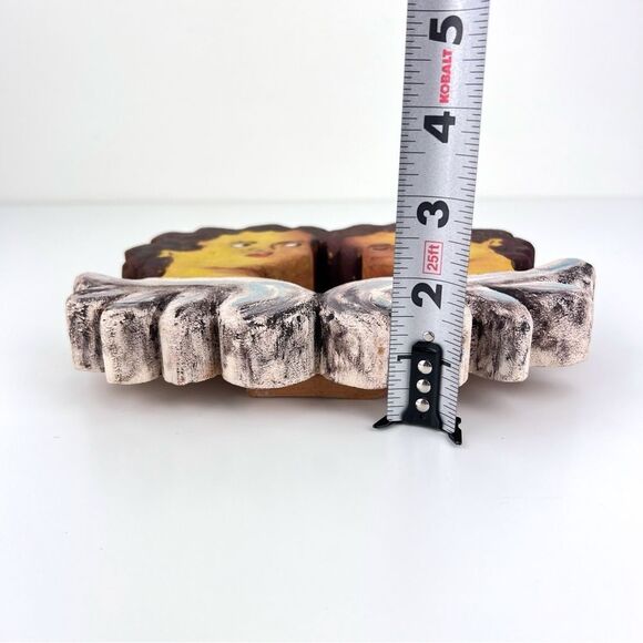 Ze Nelson Ouro Preto Wooden Plaque Cherub Angel Heads Wall Hanging Decor - Picture 6 of 6